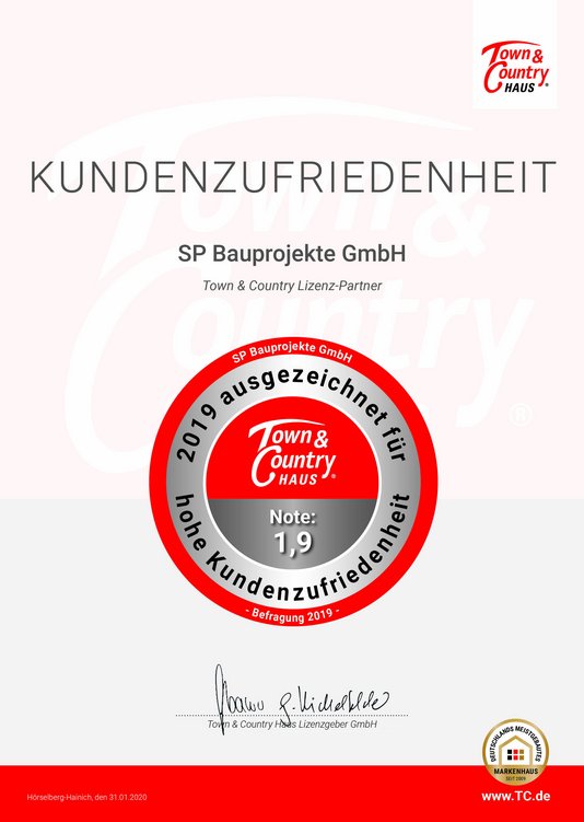 Referenzschreiben von der Kundenzufriedenheitsbefragung 2019