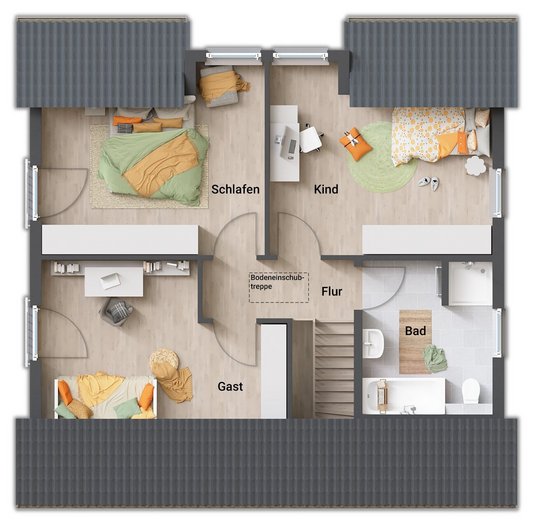 Grundriss-Einfamilienhaus-Flair-125-Dachgeschoss